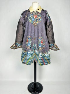 Silk Embroidered Haute Couture Coat Circa 1910-1930 China Dragon Robe