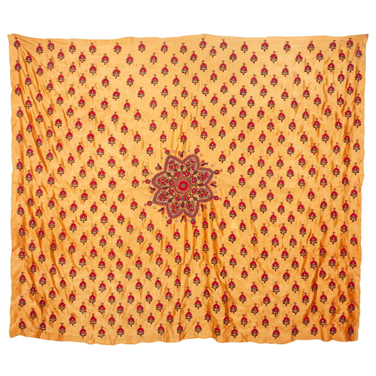 Silk Embroidery from Gujarad, India, Early 20th Century