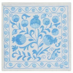 Silk Embroidery Suzani Cushion Cover, New Handmade Uzbek Lace Pillow