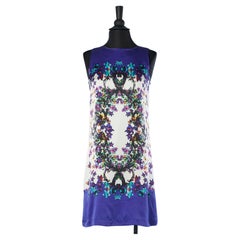 Silk flower printed sleeveless dress Roberto Cavalli New with tag