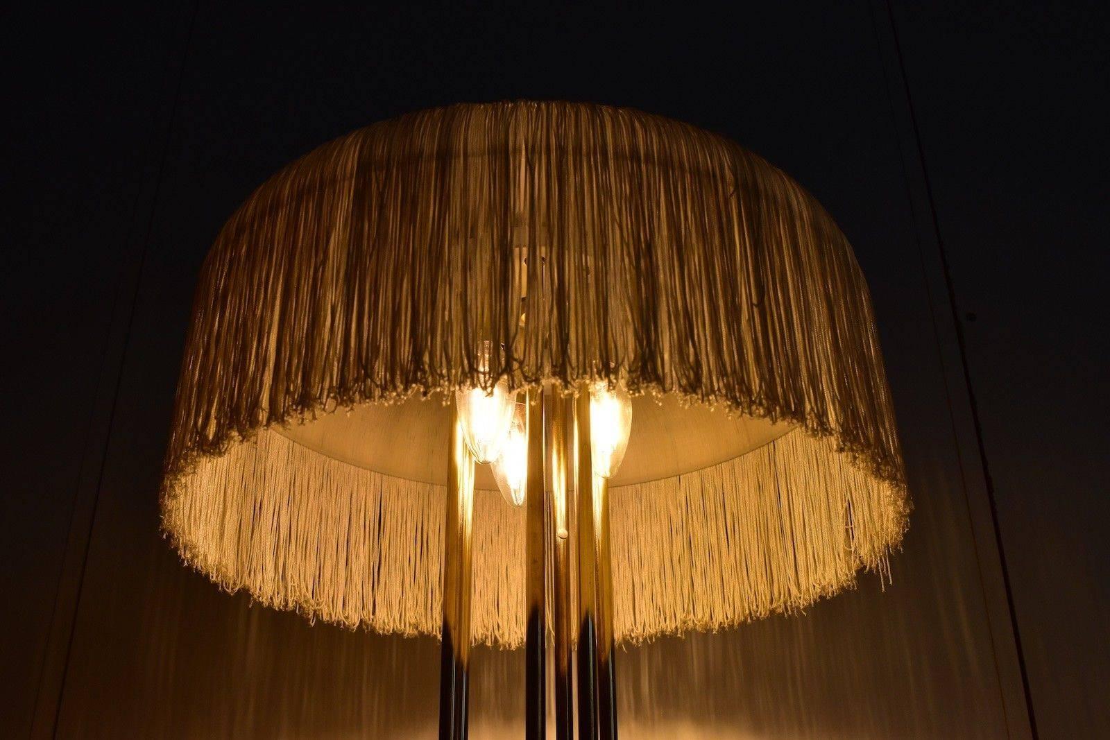 Silk Fringe Table Lamp Hans-Agne Jakobsson Attributed In Good Condition In Krefeld, DE