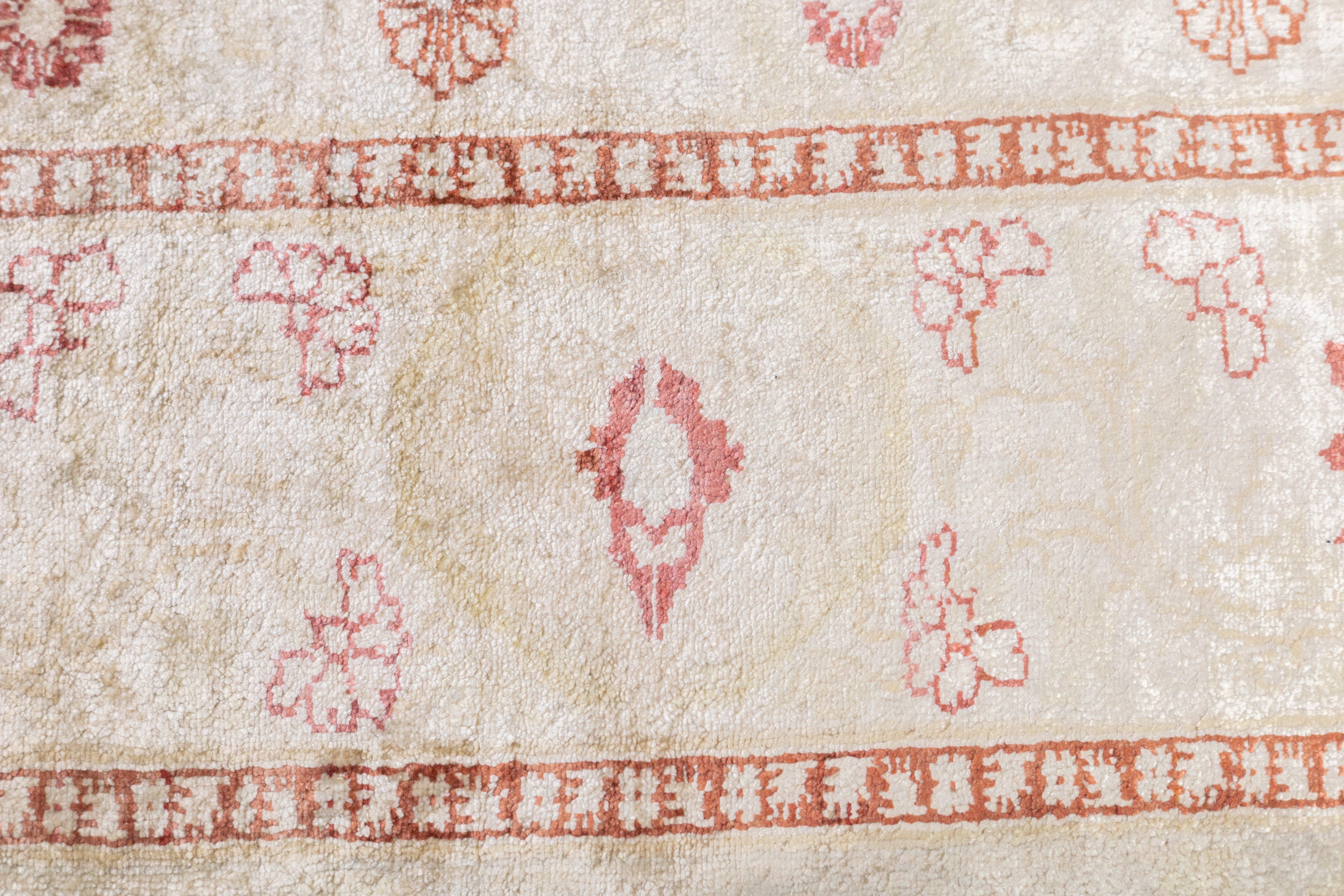 Seide Haji Jalili Tabriz Teppich 4'2'' x 5'1'' (Baumwolle) im Angebot