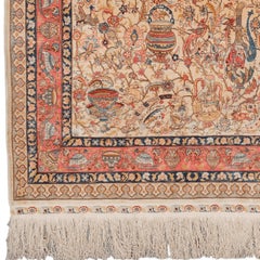 Silk Hereke Prayer Rug
