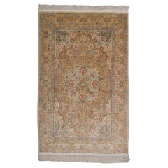 Alfombra Hereke de seda - Alfombra vintage de principios del siglo XX