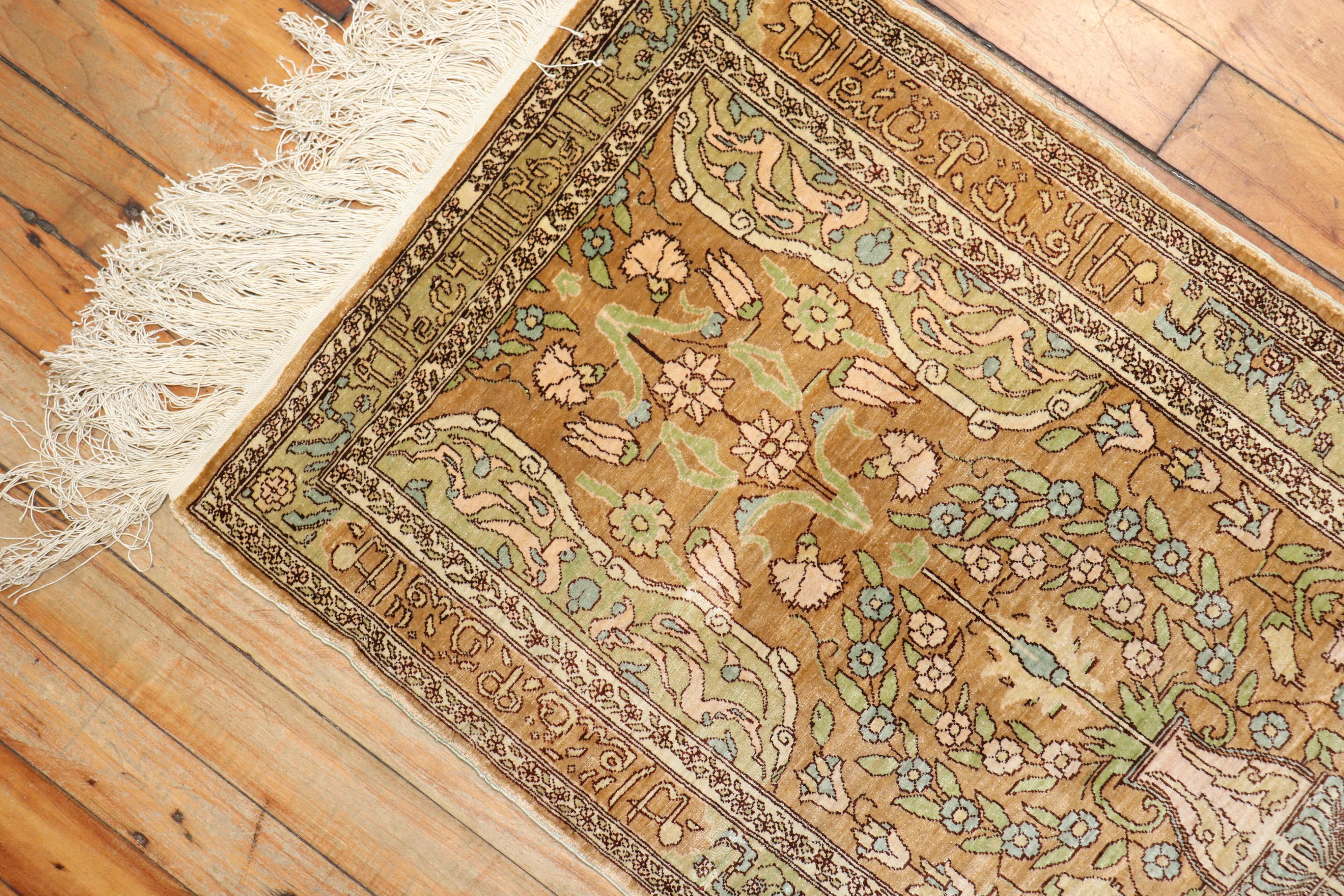 20th Century Silk Herekeh Rug