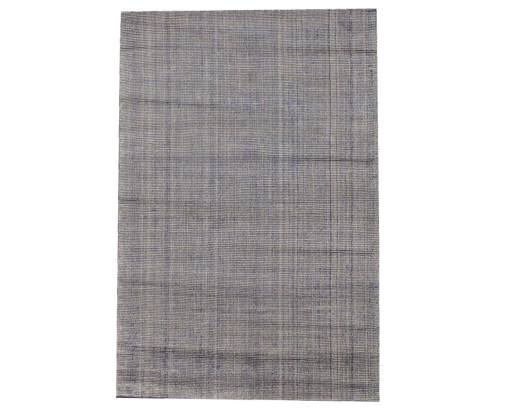 Indian Silk High-Low Modern Rug For Sale