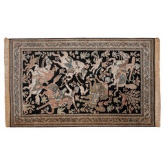 Silk hunting rug 161 X 94 cm