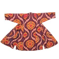 Silk Ikat Chapan from Uzbekistan, Early 20th C