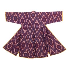 Silk Ikat Chapan, Tajikstan, Late 19th Century.