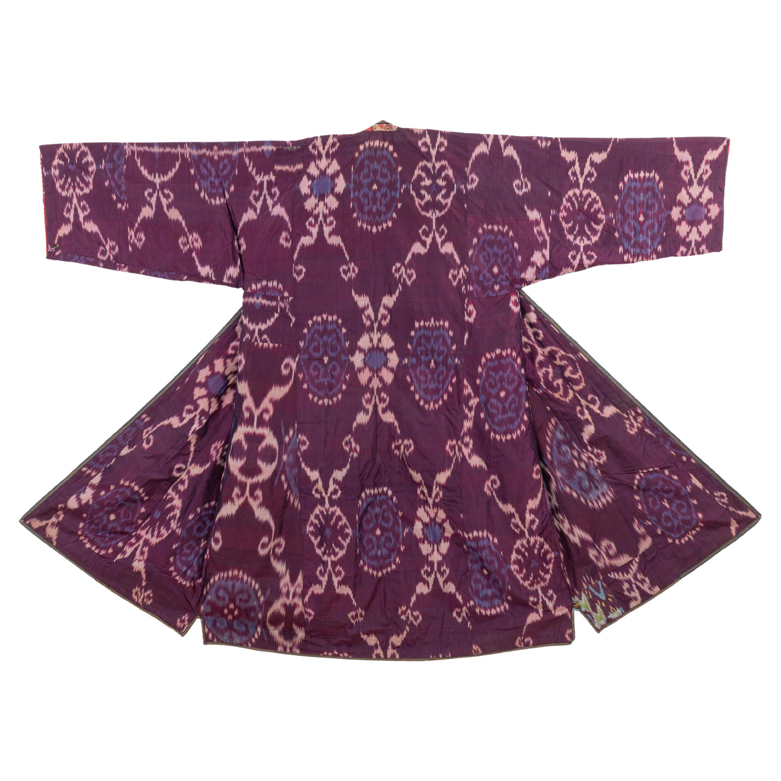 Silk Ikat Chapan, Tajikstan, Late 19th Century.