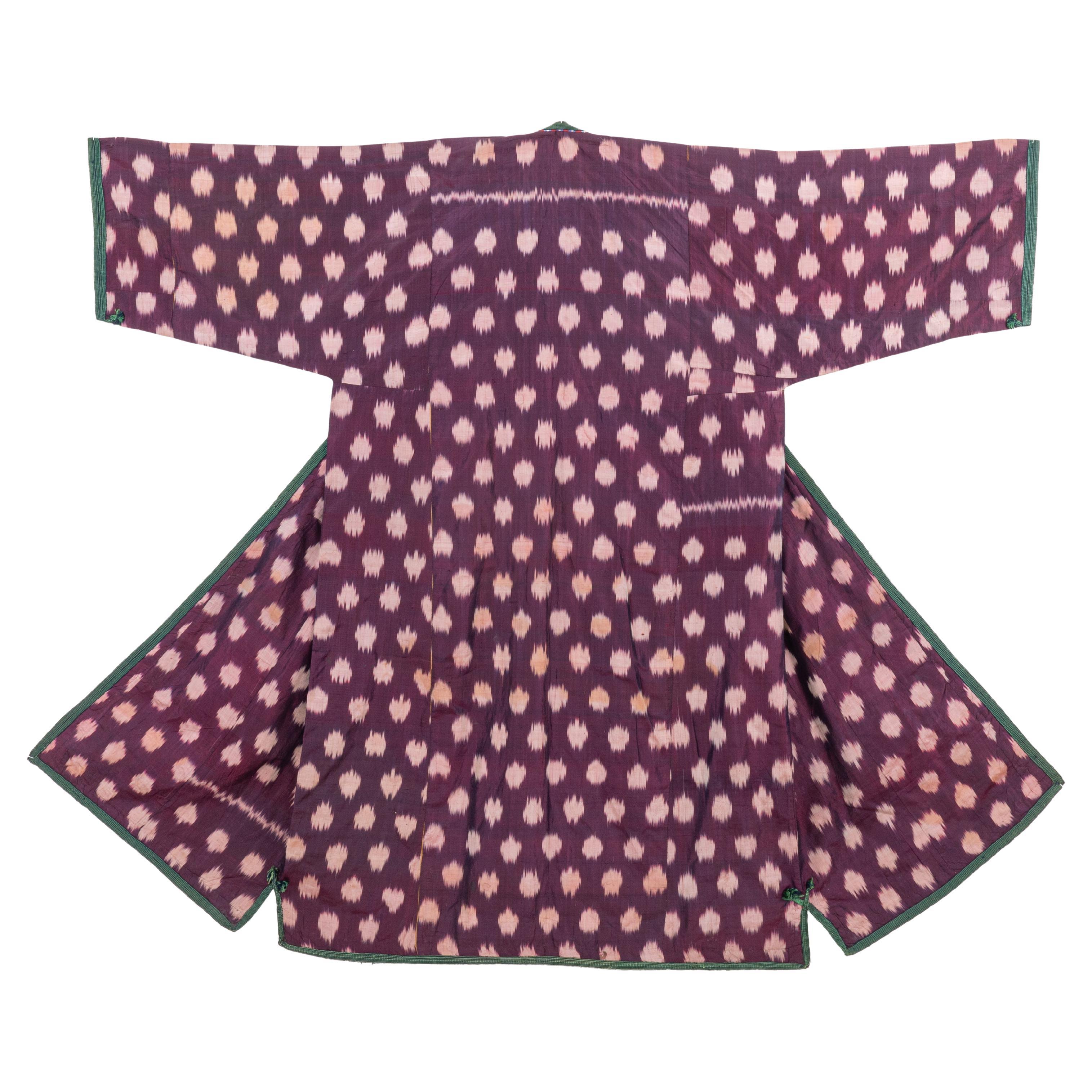 Silk Ikat Chapan, Tajikstan, Late 19th Century.