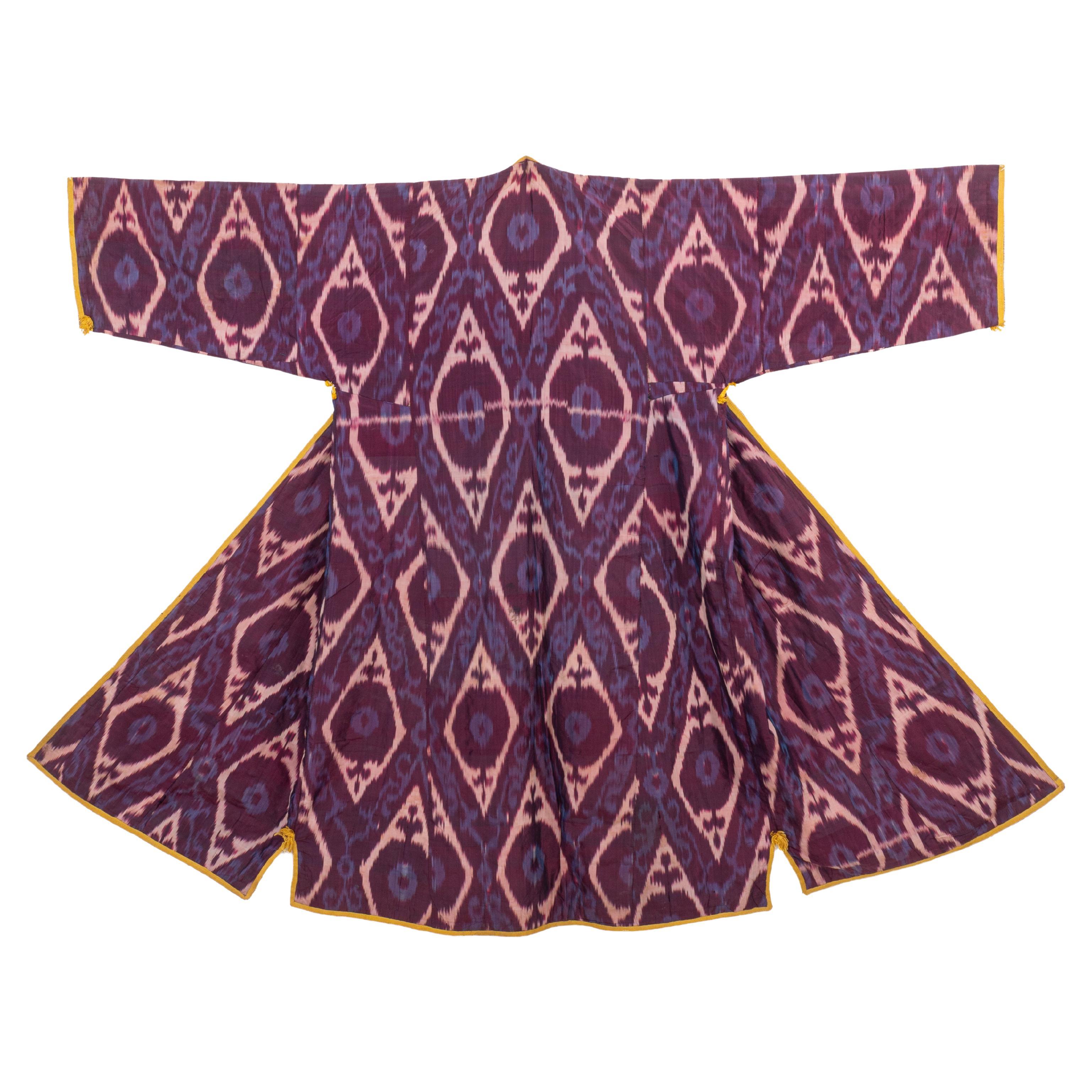 Silk Ikat Chapan, Tajikstan, Late 19th Century.