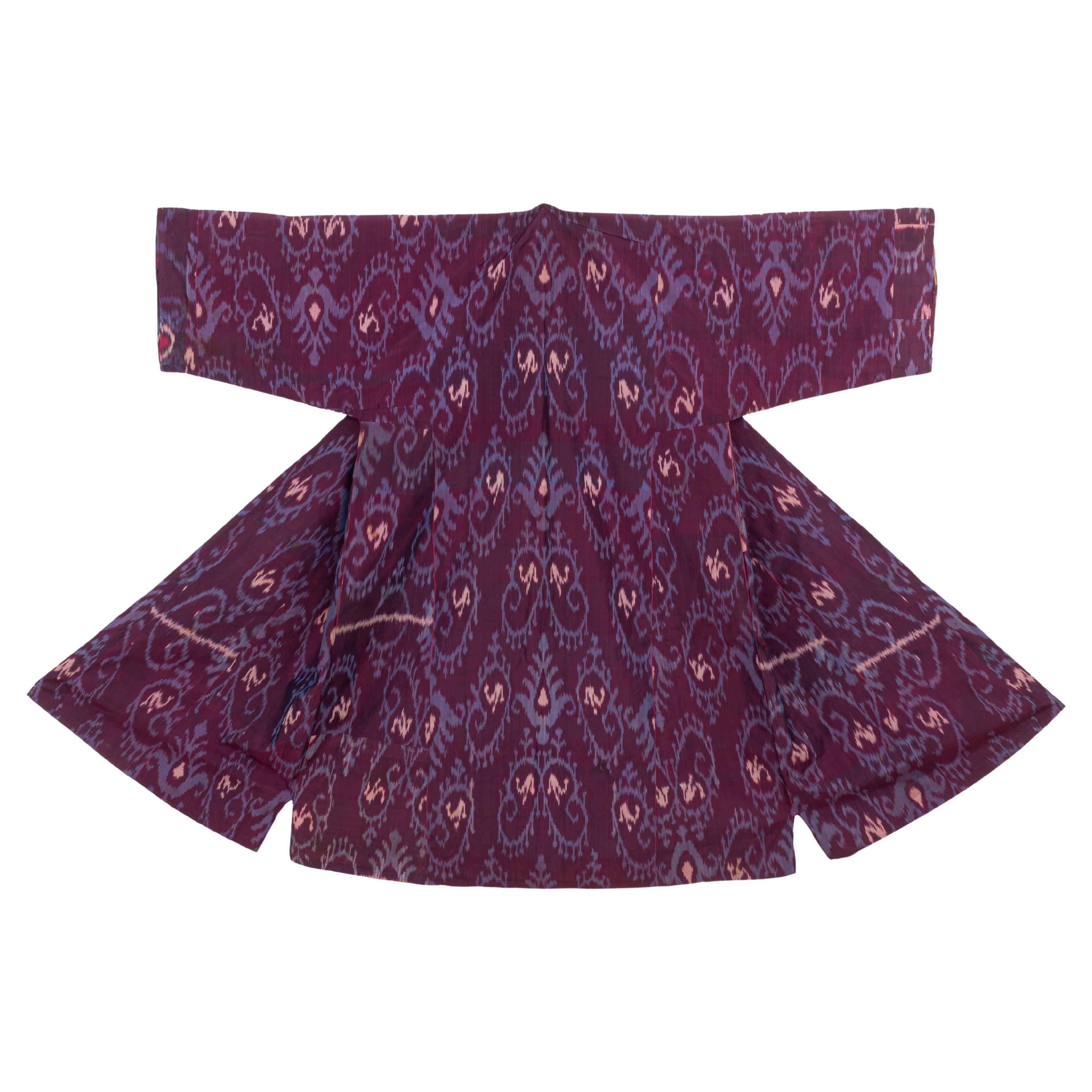 Silk Ikat Chapan, Tajikstan, Late 19th Century.