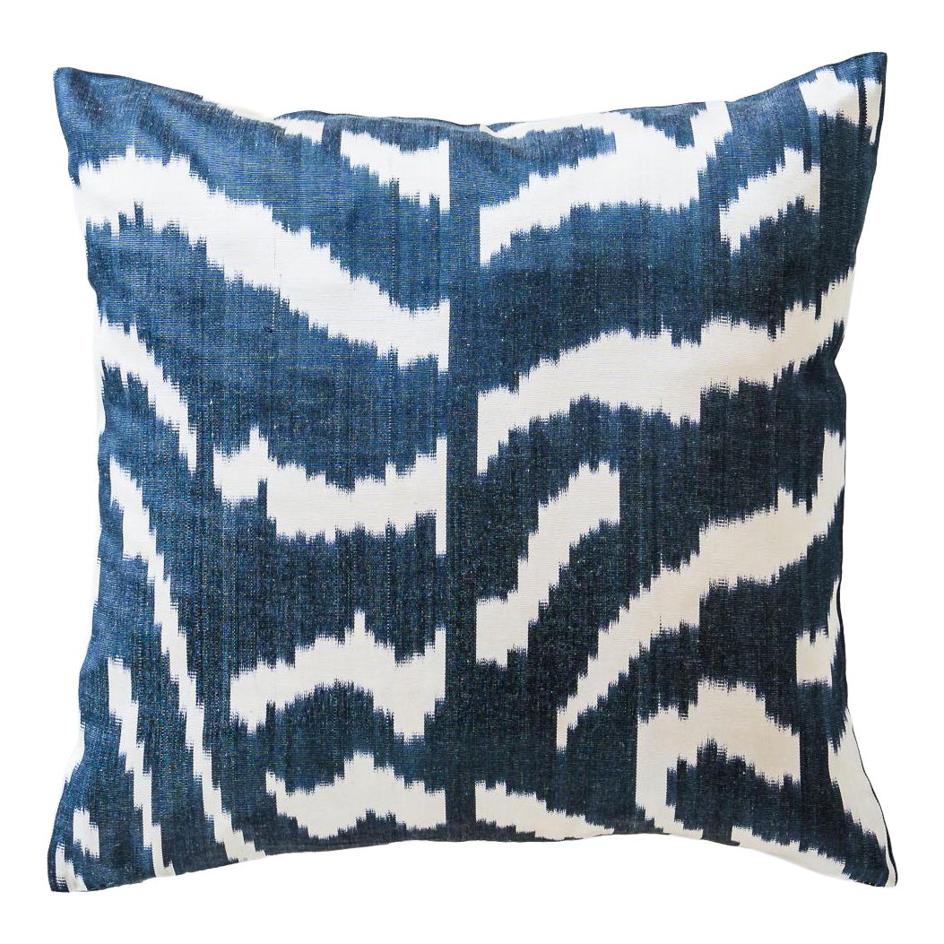Cuscino Ikat in seta
