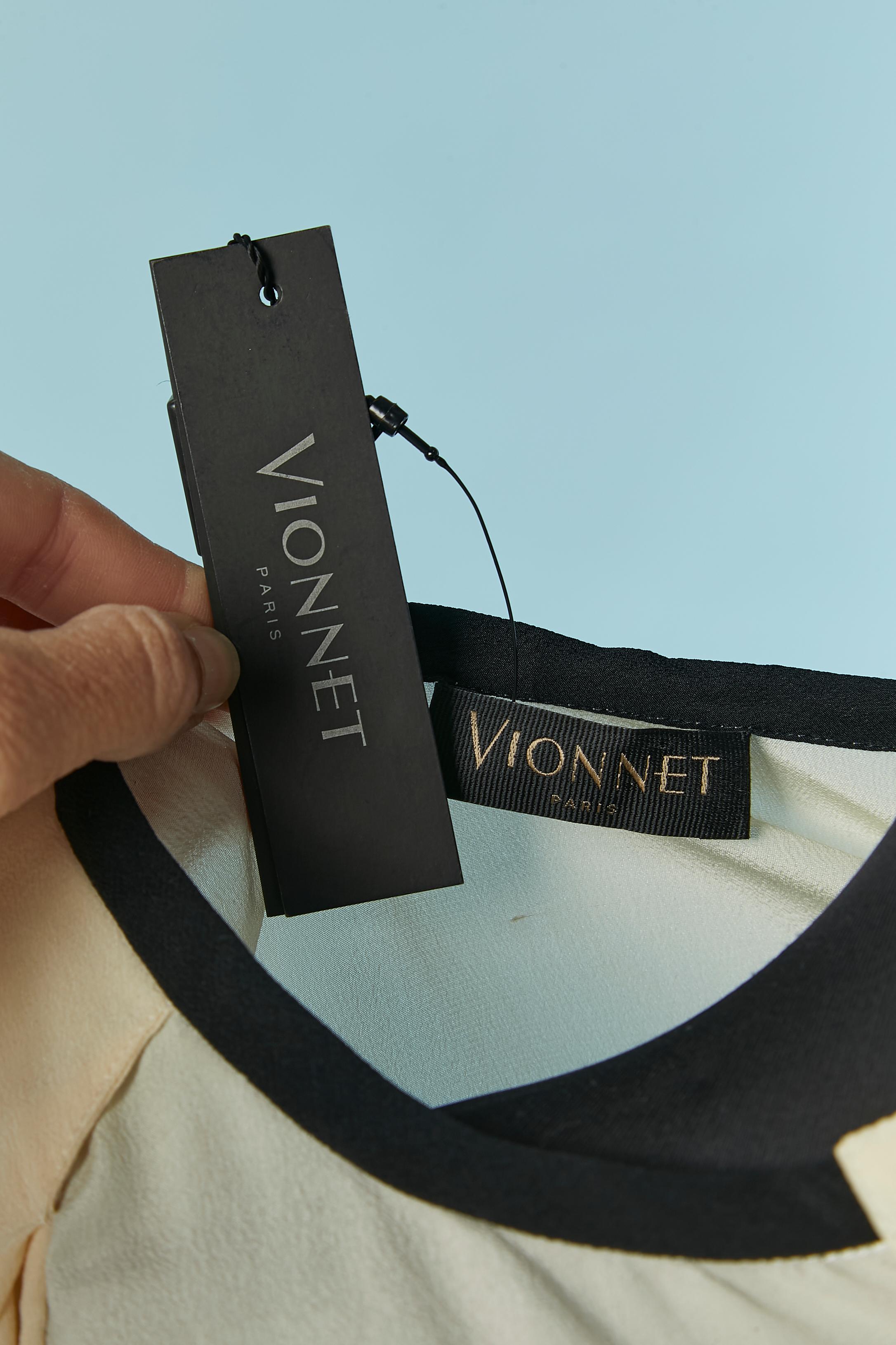 Chemise ouverte sur l'épaule VIONNET, neuve avec étiquette en vente 1