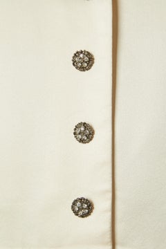 Silk ivory sleeveless and pleated cocktail dress SUNNY CHOI