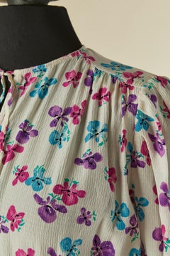 Abito in seta jacquard con stampa floreale UNGARO PARALLELE