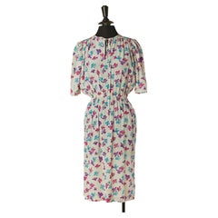 Abito in seta jacquard con stampa floreale UNGARO PARALLELE