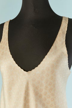 Silk jacquard ivory top and boxer-short lingerie ensemble VALENTINO Bodywear