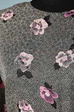 Silk jacquard printed dress C.D Christian Dior "Robe de Jour"  Neiman Marcus