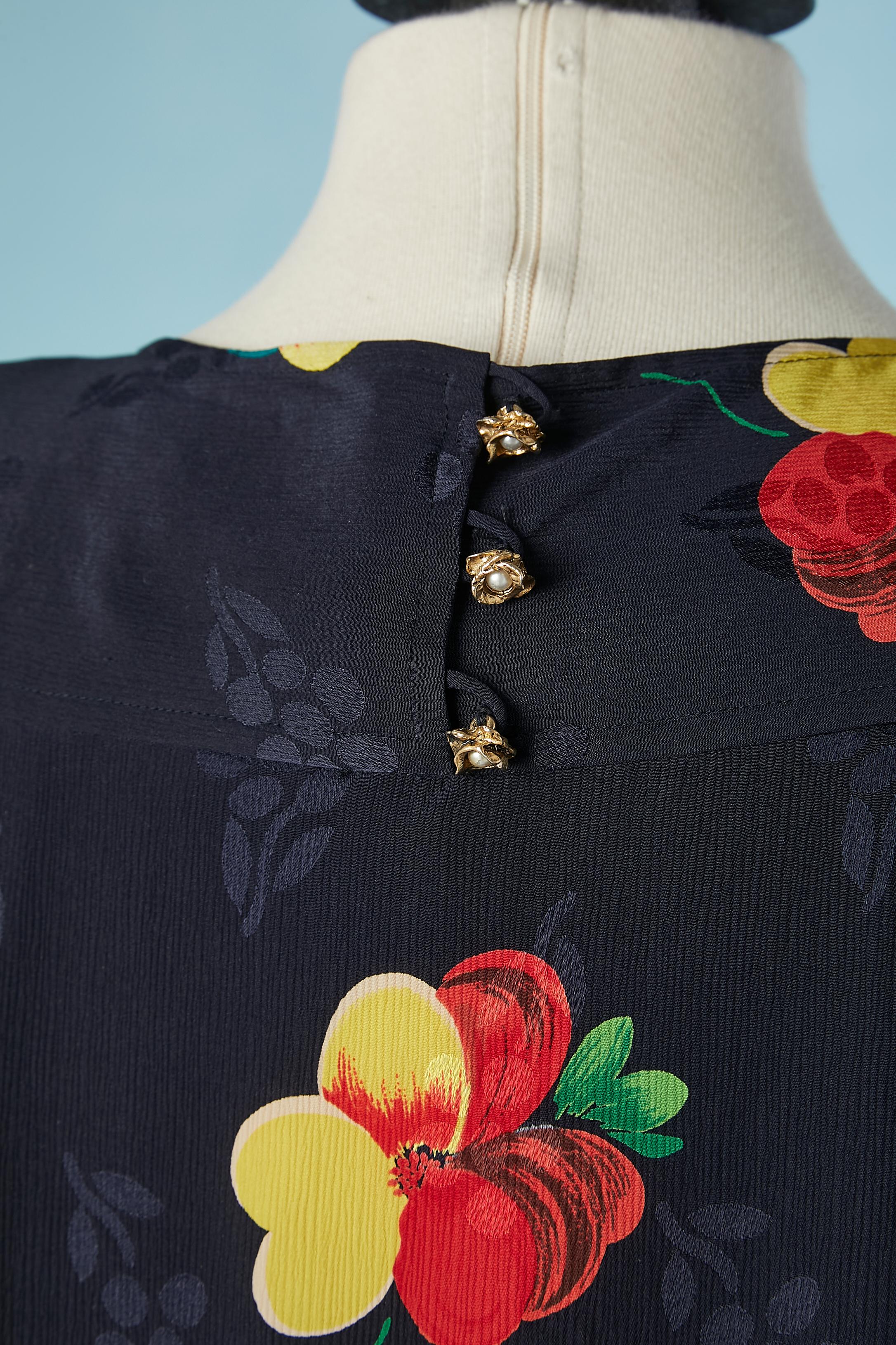 Silk jacquard printed dress Ungaro Ter  For Sale 1