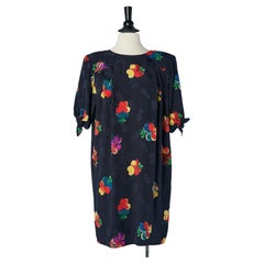 Vintage Silk jacquard printed dress Ungaro Ter