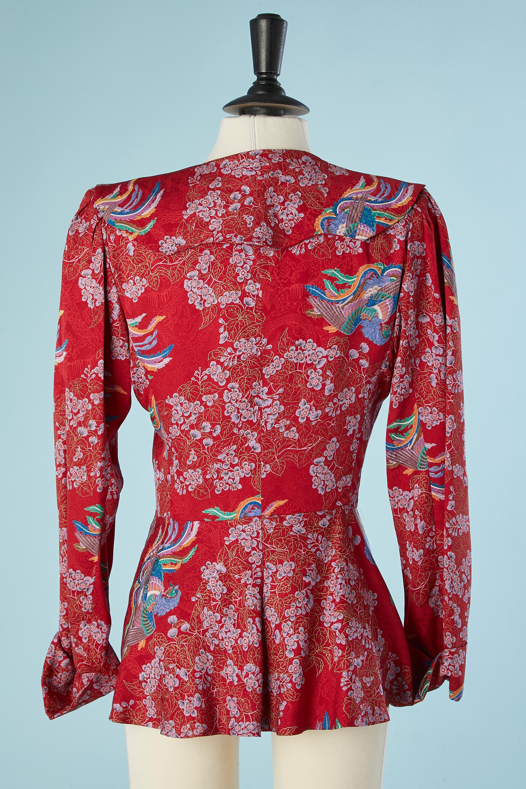 Women's Silk jacquard with chinese inspiration print Emanuel Ungaro Parallèle 