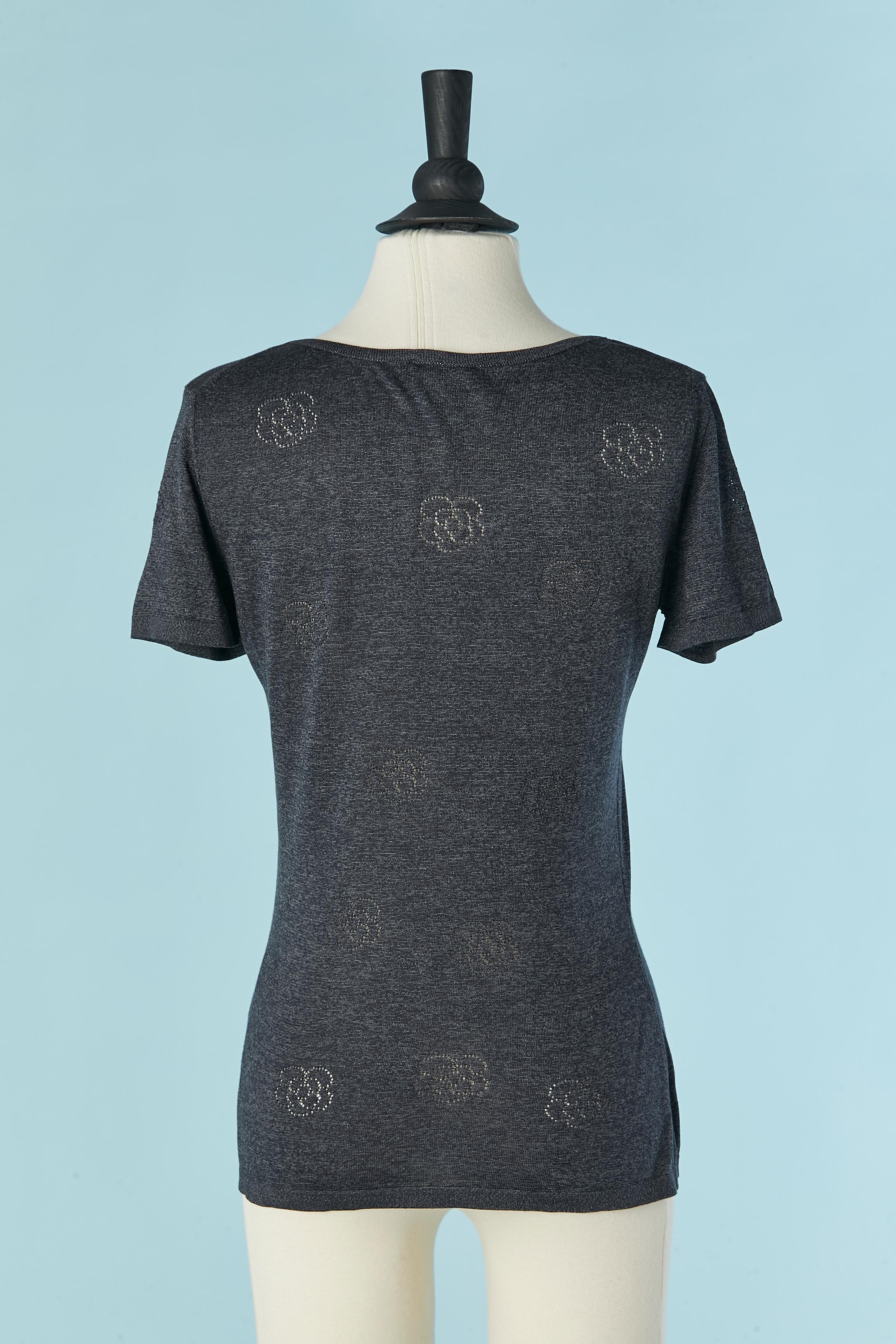 Silk jersey cashmere tee-shirt CHANEL BOUTIQUE In Excellent Condition For Sale In Saint-Ouen-Sur-Seine, FR