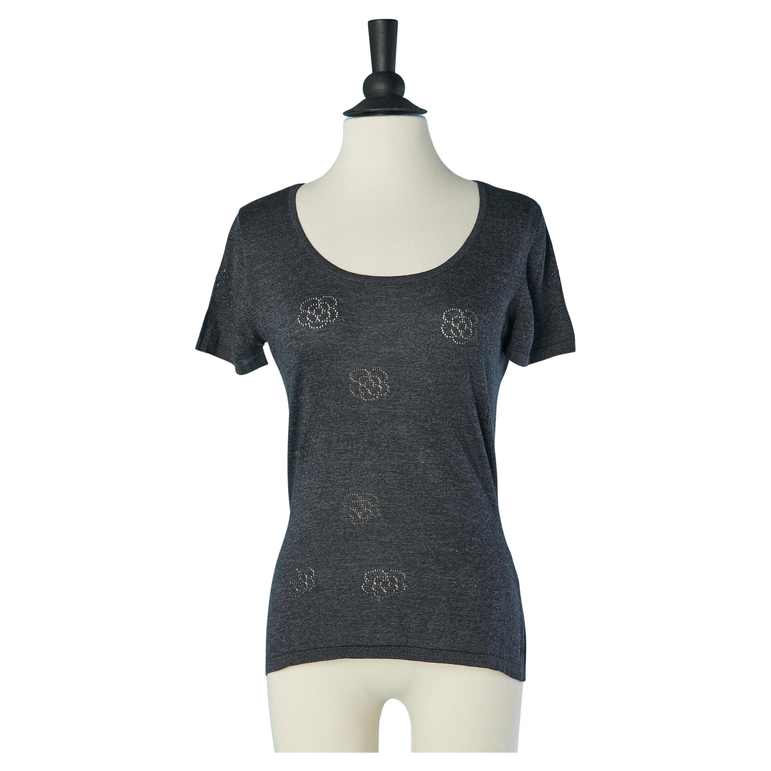 Silk jersey cashmere tee-shirt CHANEL BOUTIQUE For Sale