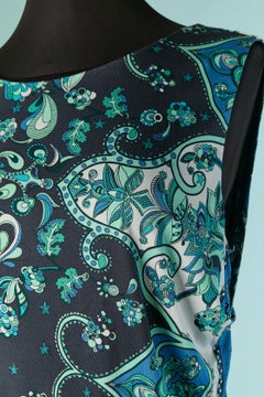 Silk jersey printed and draped sleeveless dress EMILIO PUCCI