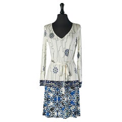 Robe imprimée avec ceinture Emilio Pucci