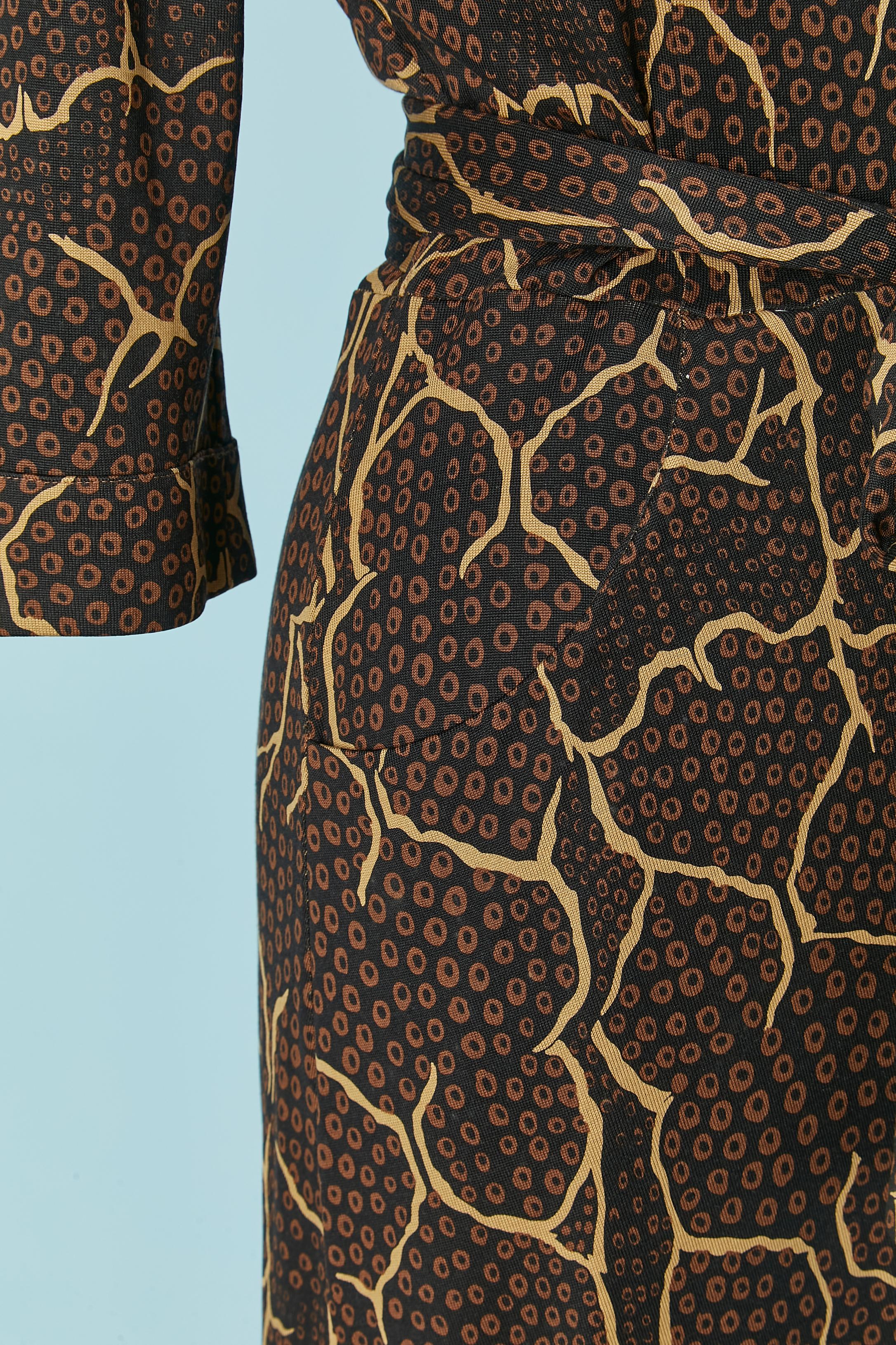 Silk jersey printed wrap dress DIANE Von FURSTENBERG New In New Condition For Sale In Saint-Ouen-Sur-Seine, FR