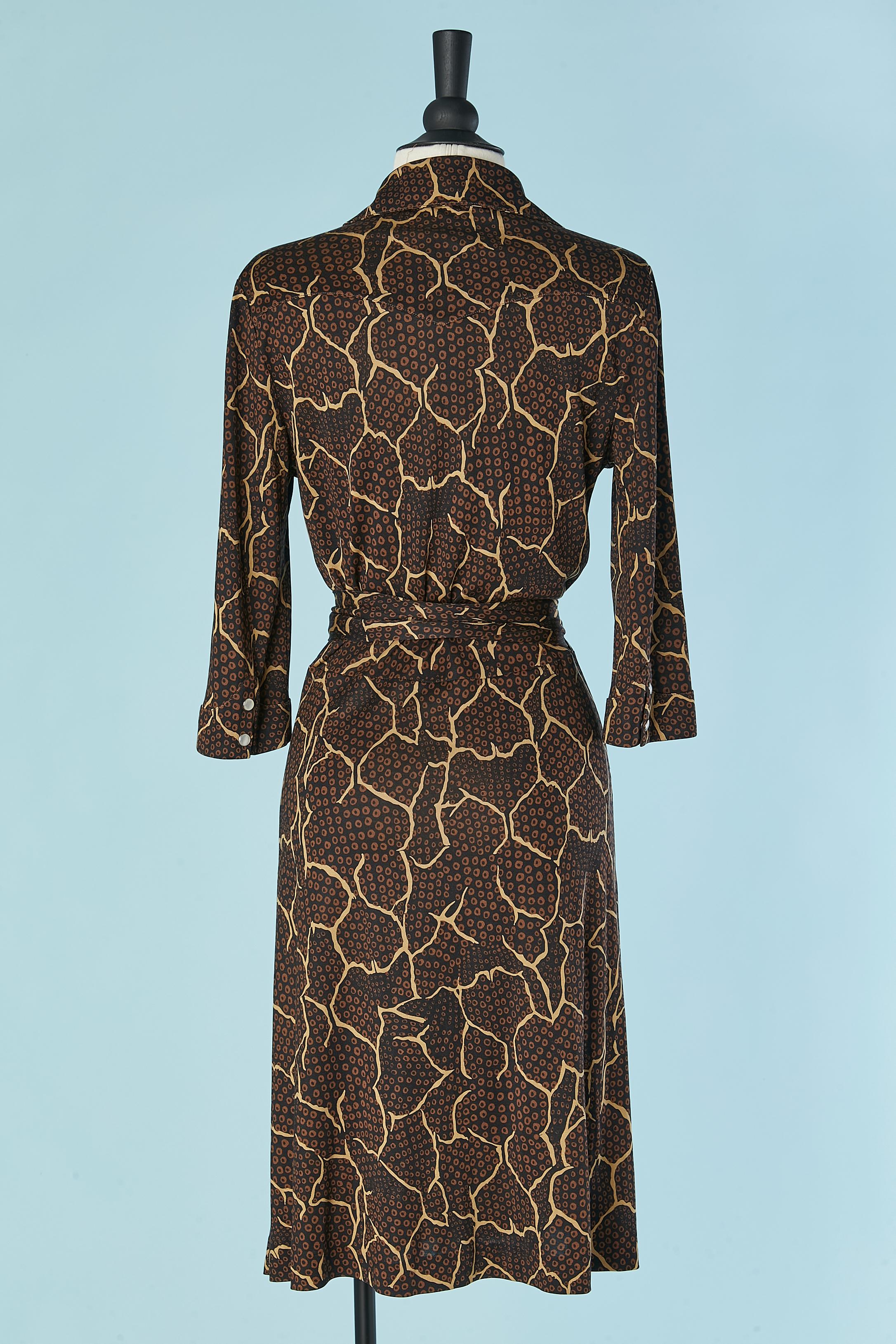 Silk jersey printed wrap dress DIANE Von FURSTENBERG New For Sale 1