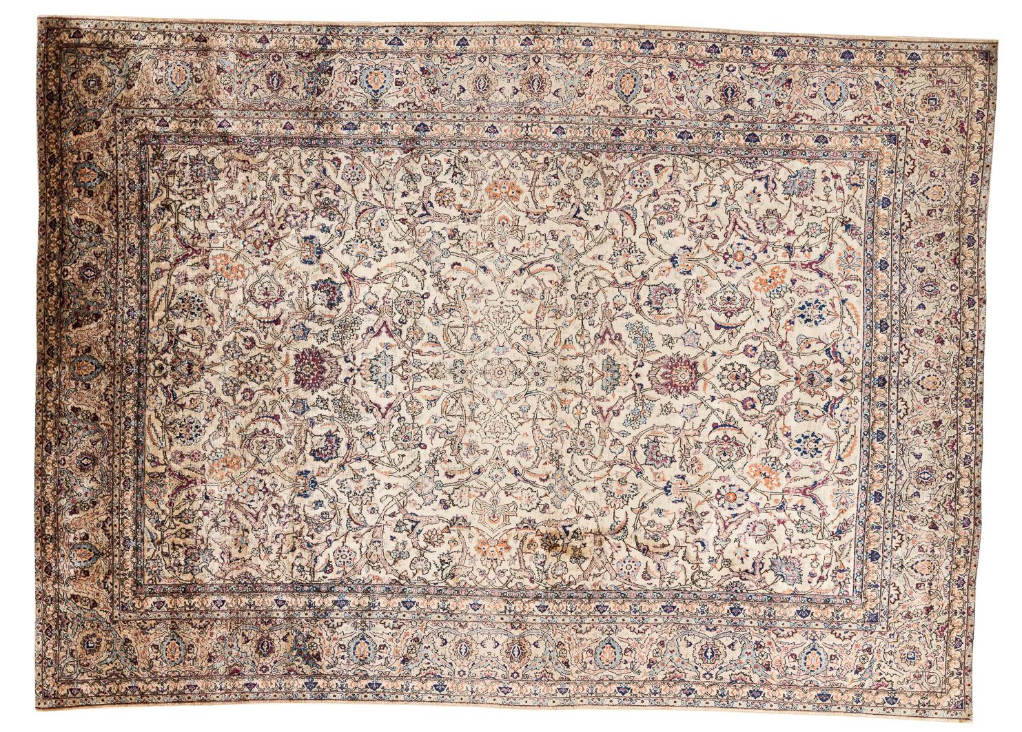 Silk Kashan Carpet For Sale 1