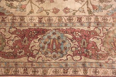 Nazmiyal Silk Kashan Mohtashem Antique Persian Rug. 10 ft. 7 in x 13 ft. 2 in