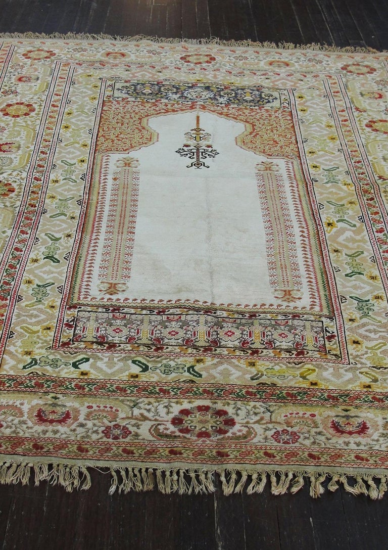 Silk Kayseri Prayer Rug For Sale at 1stDibs