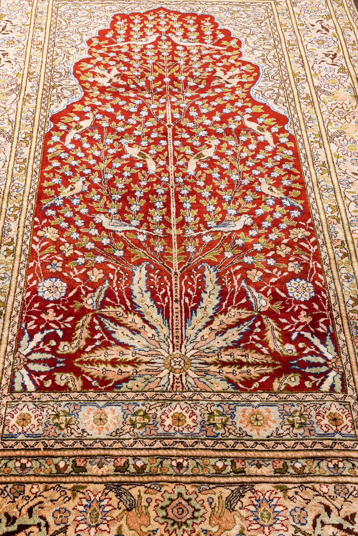 Seidener Kayseri-Teppich