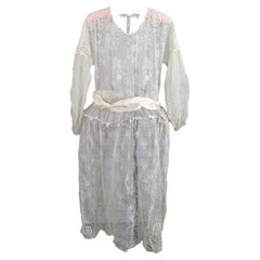 Seide Spitze und Tüll Robe de Style