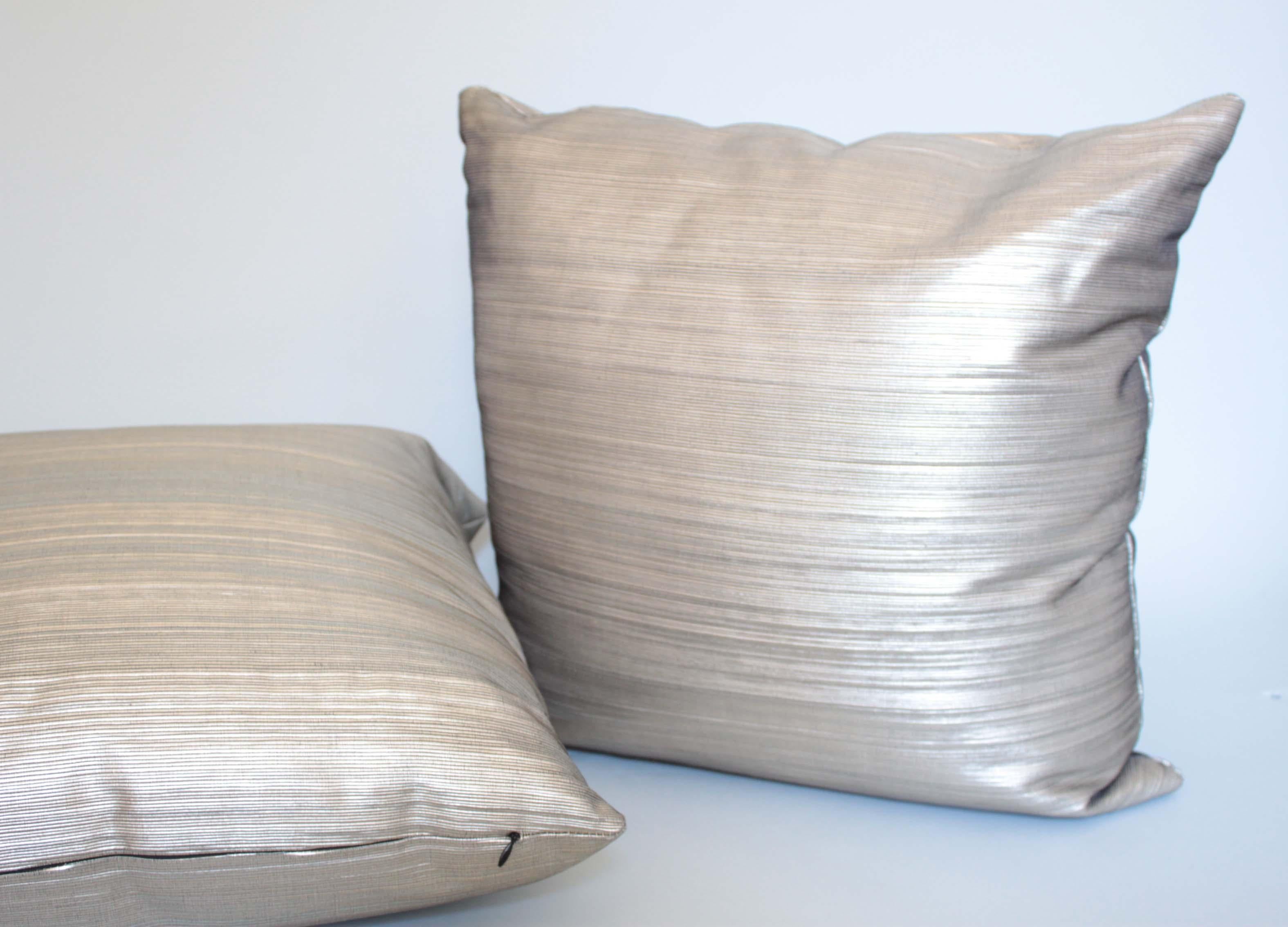 Silk & Leather Pillows 1