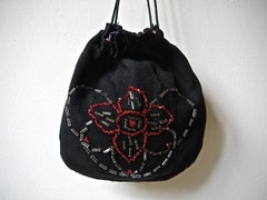 Silk Lined Beaded Evening Bag French, 1920s