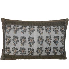 Silk Metalic Pillow circa 18th Century  1597p