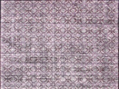 Silk Modern Distressed Rug in Light Purple by Keivan Woven Arts