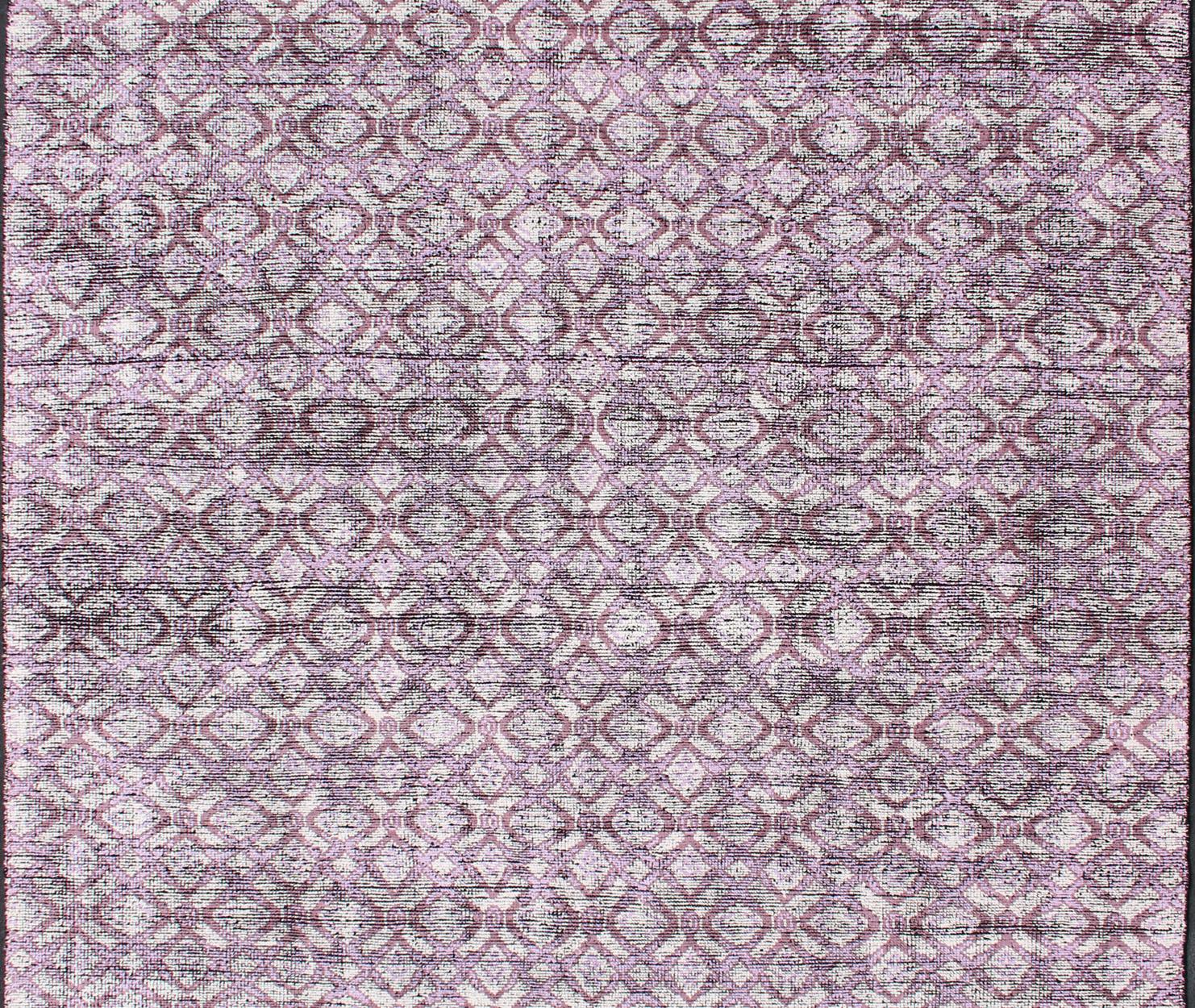 purple and gray rug