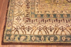 Nazmiyal Collection Silk Modern Khotan Style Area Rug. 8 ft 4 in x 10 ft 7 in