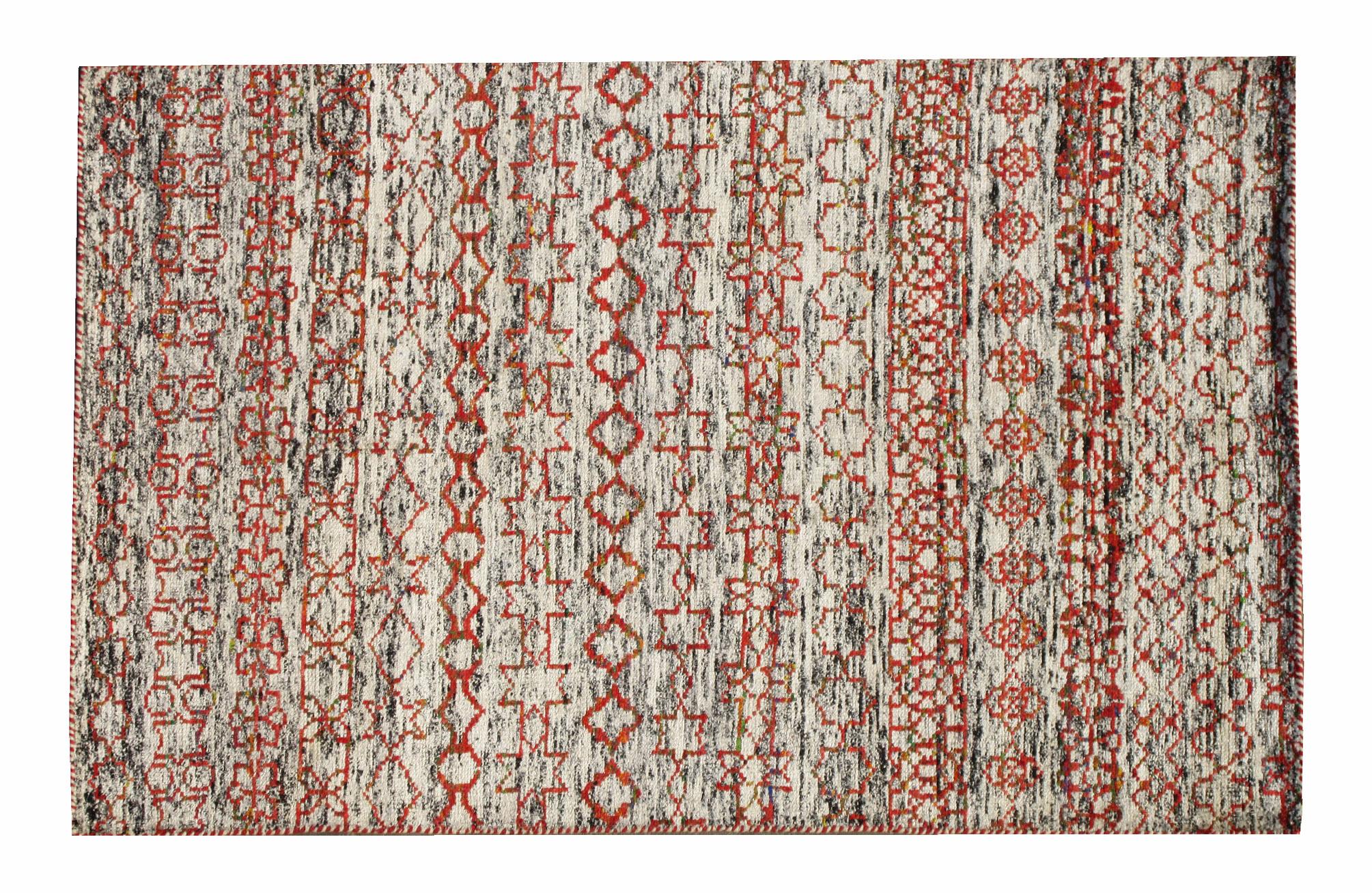 Indian Silk Modern Moroccan For Sale