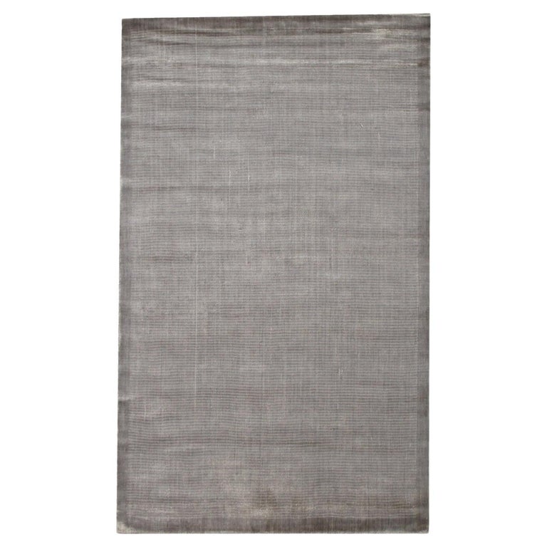 Solid Color Silk Rug Silk Modern Rug For Sale at 1stDibs