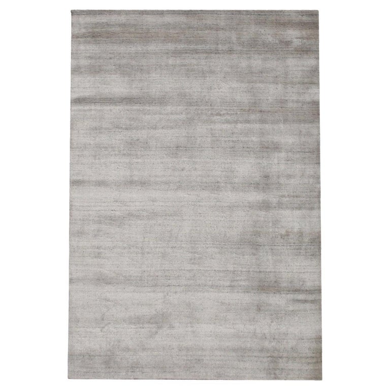 Solid Color Silk Rug Silk Modern Rug For Sale at 1stDibs