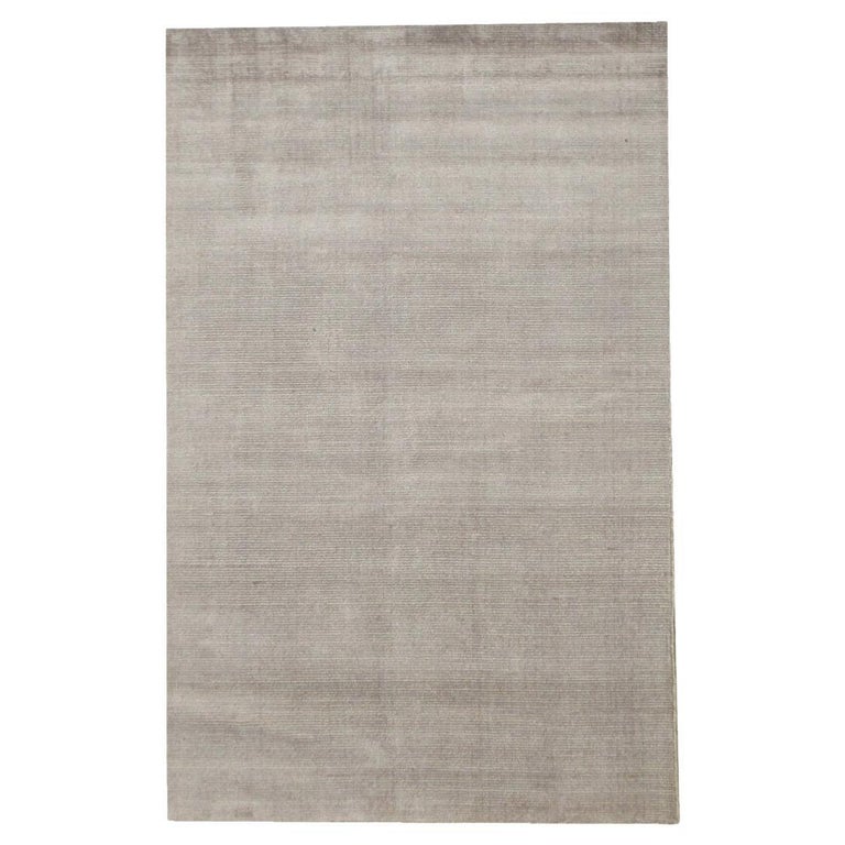 Solid Color Silk Rug Silk Modern Rug For Sale at 1stDibs