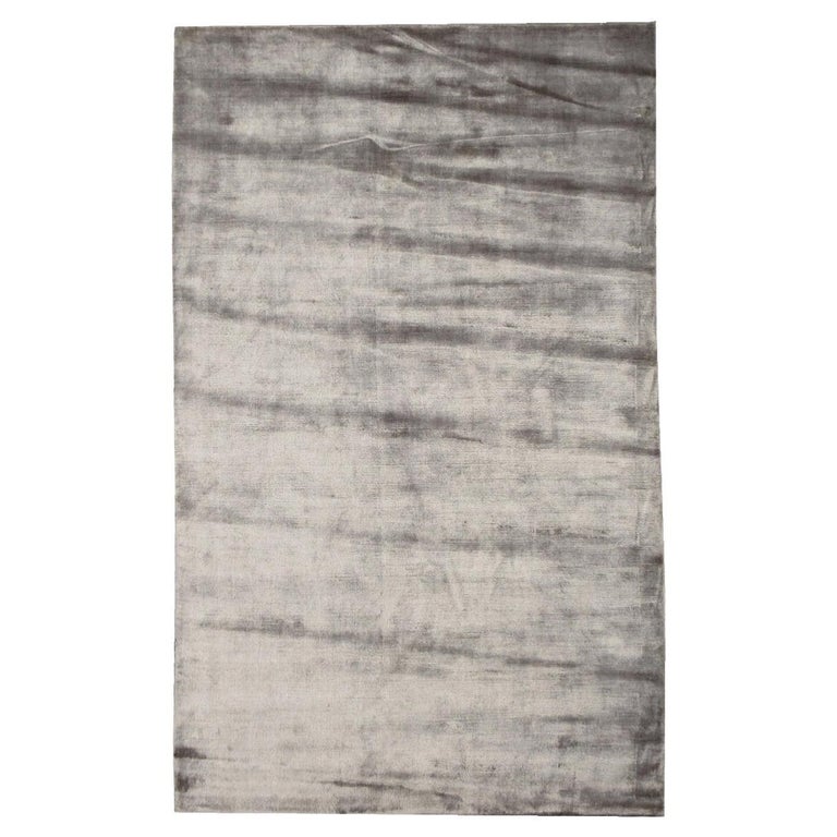 Solid Color Silk Rug Silk Modern Rug For Sale at 1stDibs