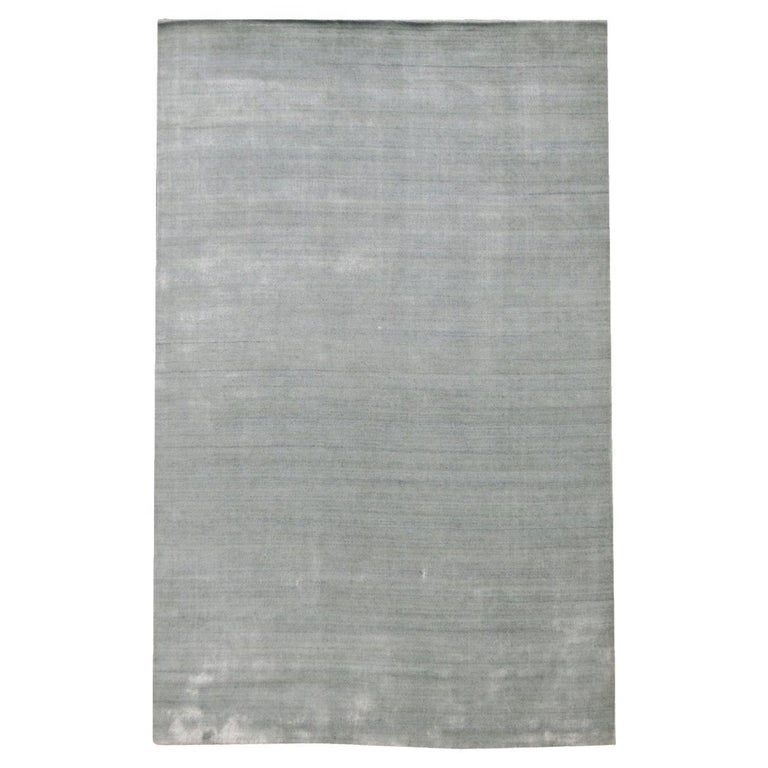 Solid Color Silk Rug Silk Modern Rug For Sale at 1stDibs